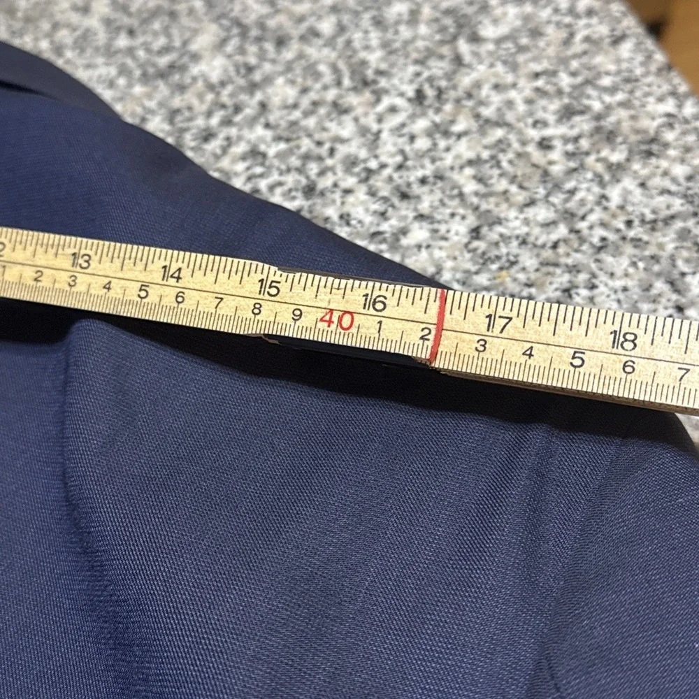 Jos A Bank‎ Reserve USA Italian Fabric Navy Blue Tailored Fit Blazer Sz 40 S